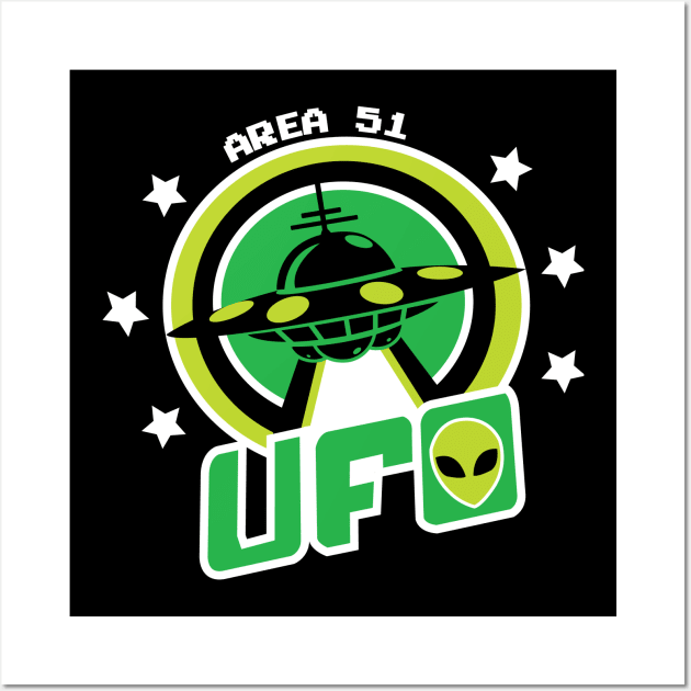 UFO Area51 Wall Art by kaizokuGhost